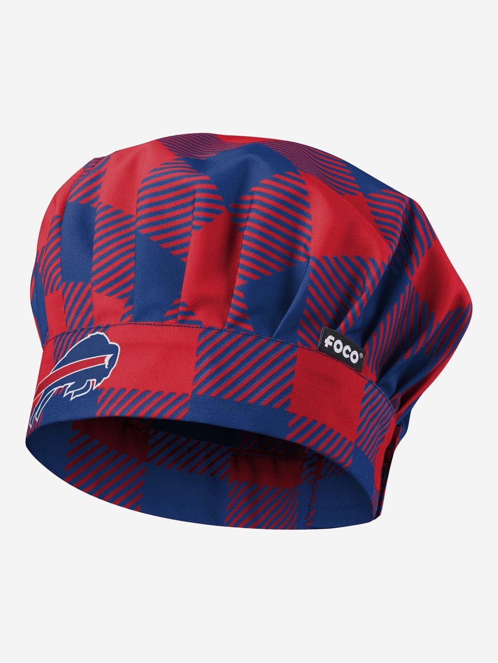 FOCO Buffalo Bills NFL Plaid Chef Hat Blue Red One Size